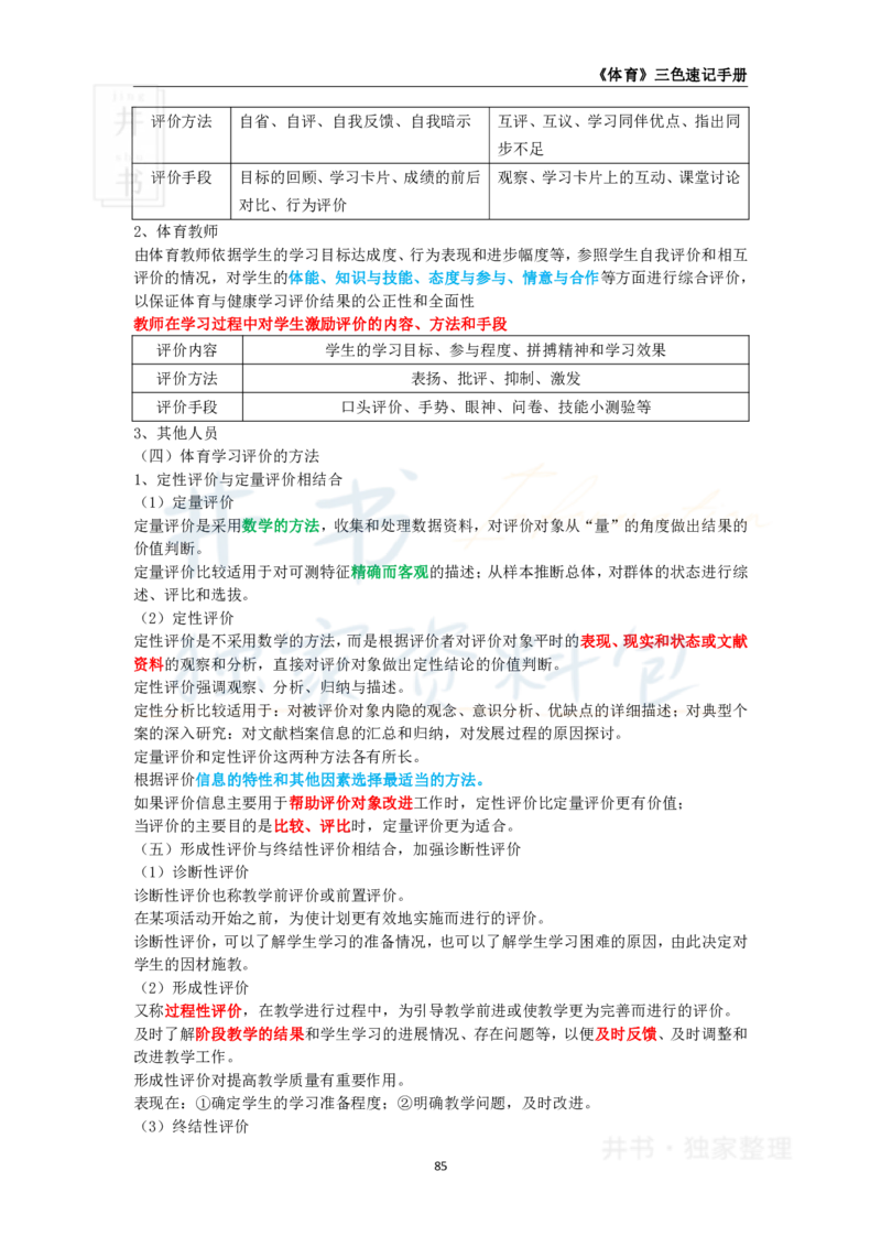 高中体育与健康王炸秘籍11_教资_初高中2026教资_25下教师资格证_科三高中各科资料汇总_井书&middot;独家资料包高中各科资料汇总_井书&middot;独家资料包（高中）体育与健康