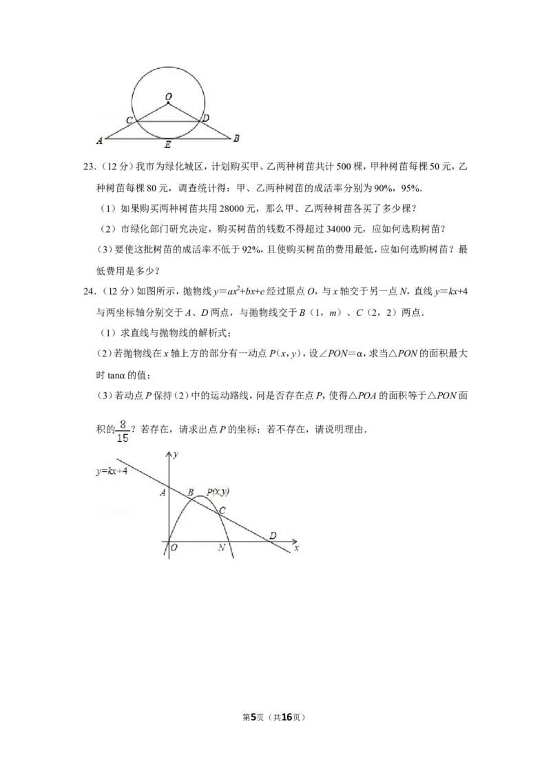 2010年山东省菏泽市中考数学试卷_中考真题_2.数学中考真题2015-2024年_地区卷_山东省_菏泽数学10-23