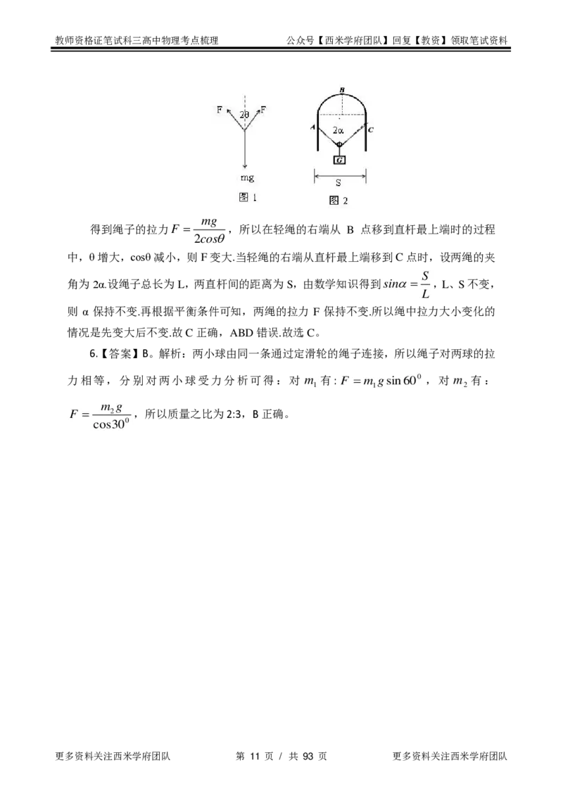 高中物理-考点梳理2_教资_25下资料合集二_25下最新科三知识点汇编+思维导图-高中_06.物理_04.考点梳理