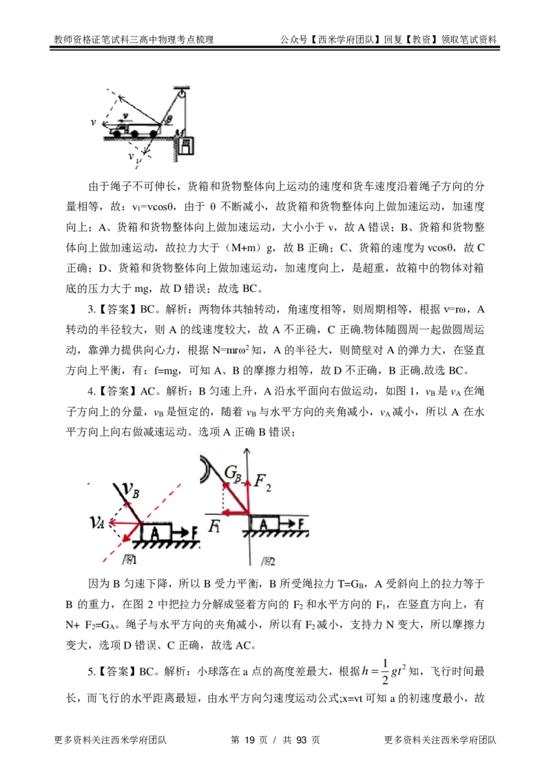 高中物理-考点梳理2_教资_25下资料合集二_25下最新科三知识点汇编+思维导图-高中_06.物理_04.考点梳理
