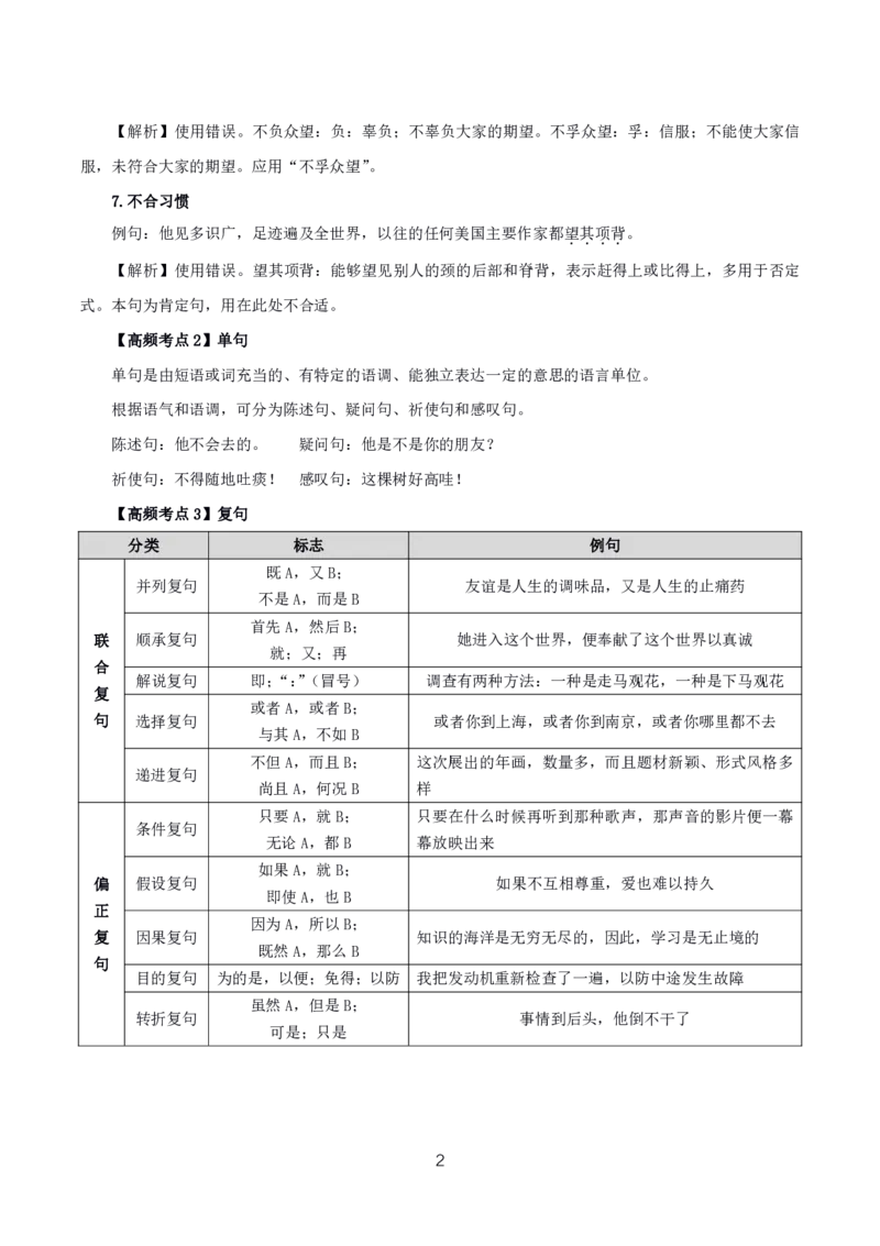 初高中语文高频考点_教资_2026上半年中学教资笔试（更新中）_03教资笔试高频考点清单（科一+科二+科三）_教资笔试科三高频考点