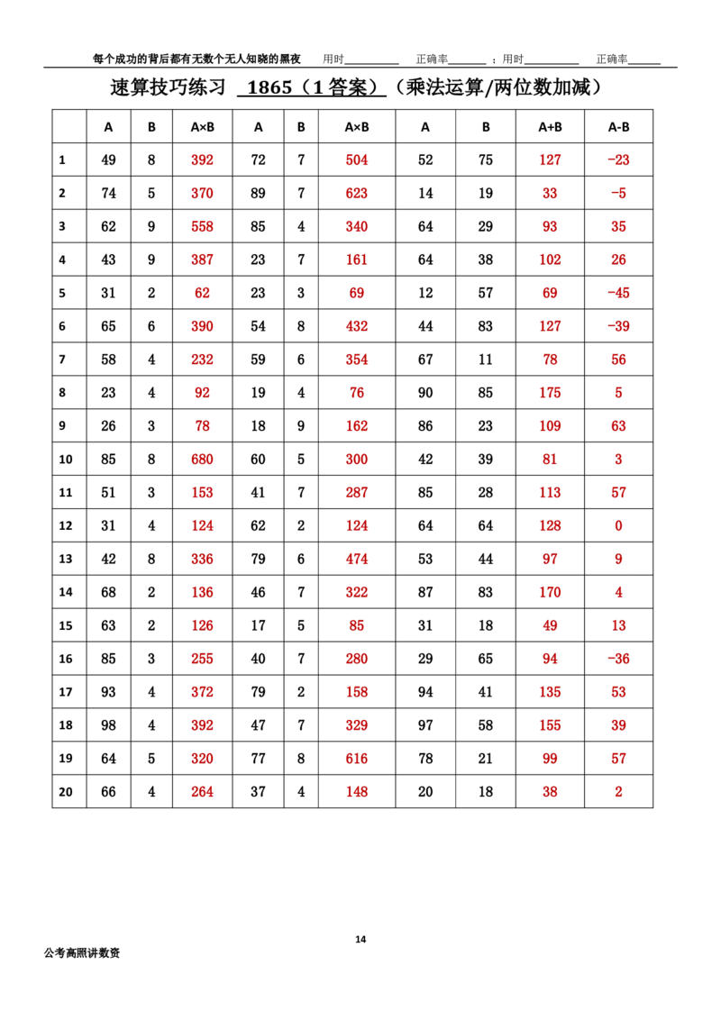 新速算1863-1872(答案版)_2026考公资料_（06）高照_高照资料分析速算_速算高照抖音速算直播课➕微（xq0615w）进交流群实时更新_速算每日打卡题