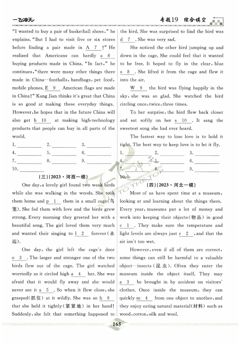 一飞冲天-中考专项精品试题分类-英语_《一飞冲天-中考专项》2026版_一飞冲天-中考专项精品试题分类（2024版）