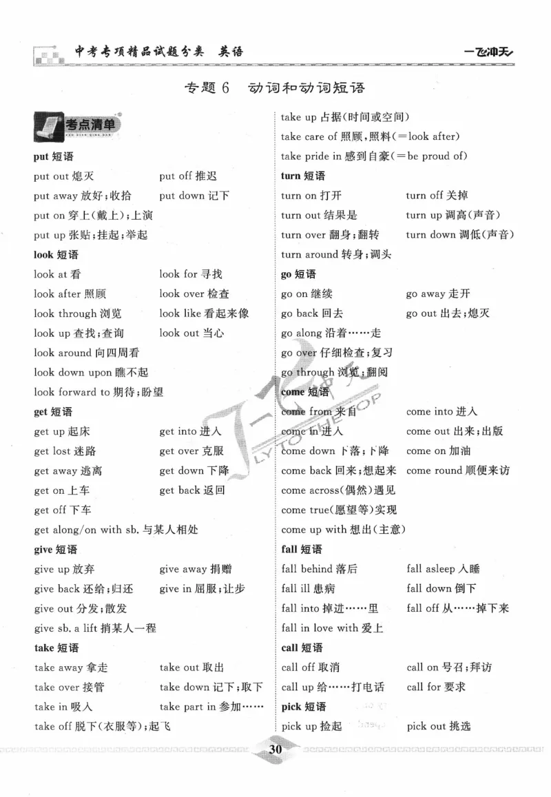 一飞冲天-中考专项精品试题分类-英语_《一飞冲天-中考专项》2026版_一飞冲天-中考专项精品试题分类（2024版）