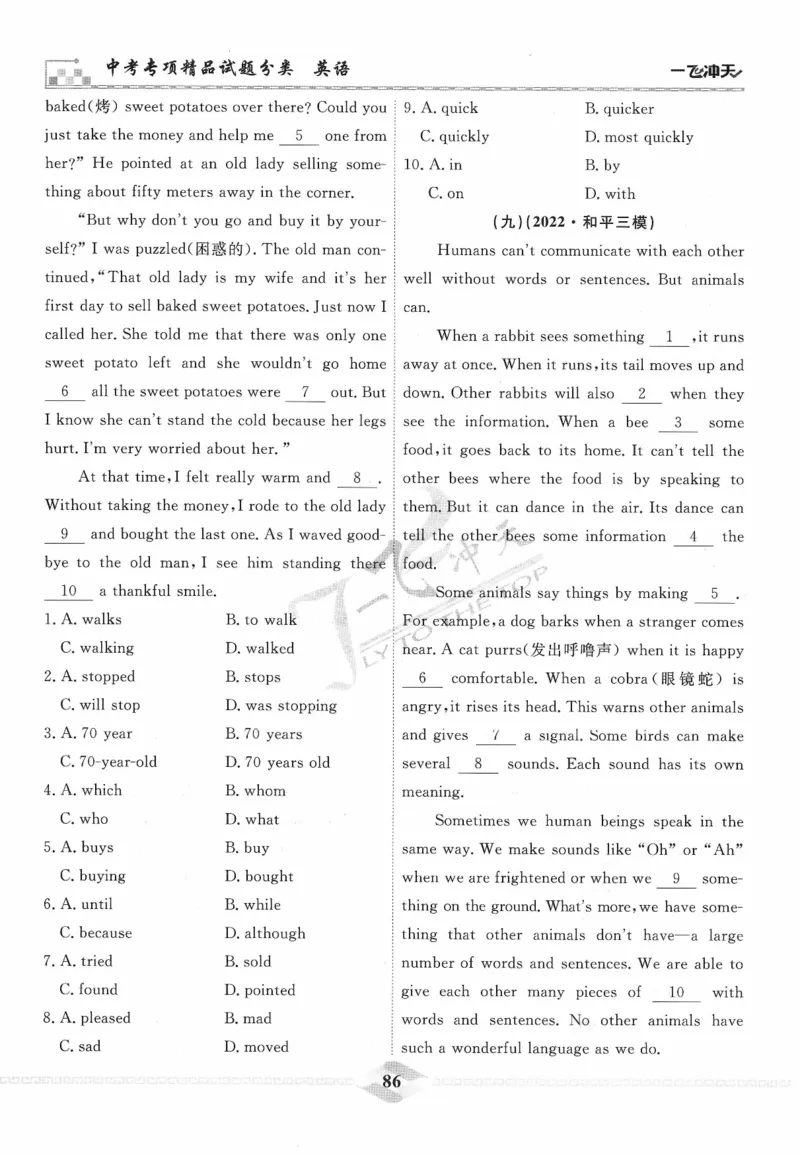 一飞冲天-中考专项精品试题分类-英语_《一飞冲天-中考专项》2026版_一飞冲天-中考专项精品试题分类（2024版）