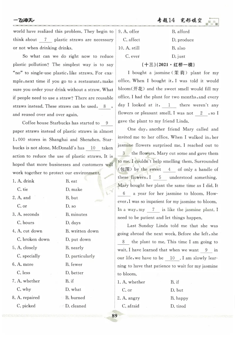 一飞冲天-中考专项精品试题分类-英语_《一飞冲天-中考专项》2026版_一飞冲天-中考专项精品试题分类（2024版）