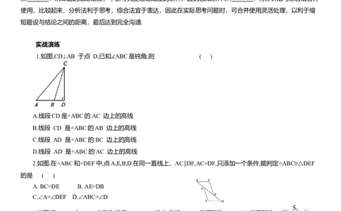 专题10三角形知识点梳理及专项练习（含解析）_2数学总复习_2025中考复习资料_2025年中考数学一轮复习知识点梳理及专项练习