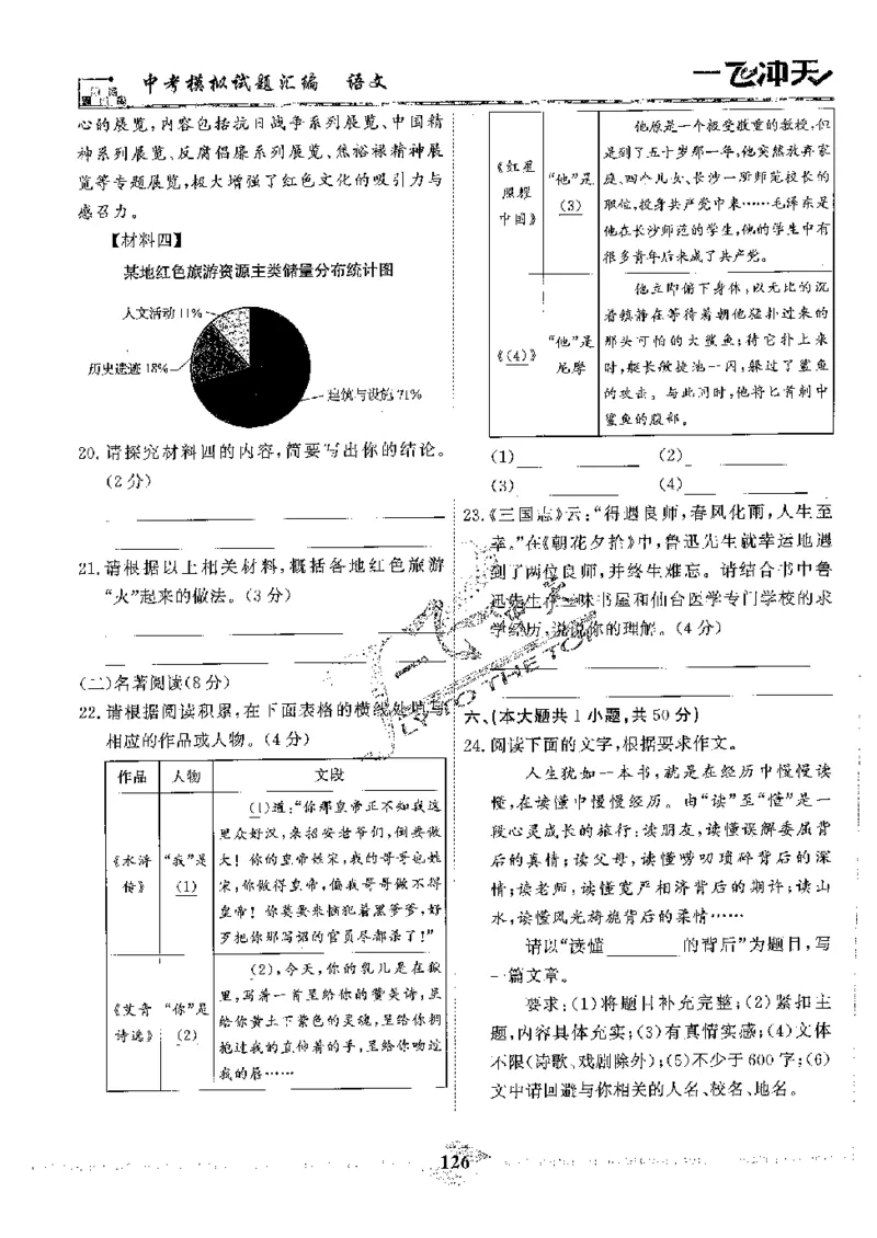 2025《一飞冲天-中考模拟试题汇编》语文_《一飞冲天-中考专项》2026版_一飞冲天-中考模拟试题汇编（2025版）