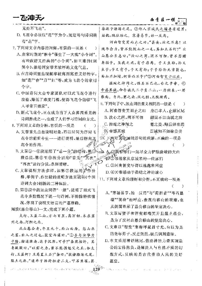 2025《一飞冲天-中考模拟试题汇编》语文_《一飞冲天-中考专项》2026版_一飞冲天-中考模拟试题汇编（2025版）