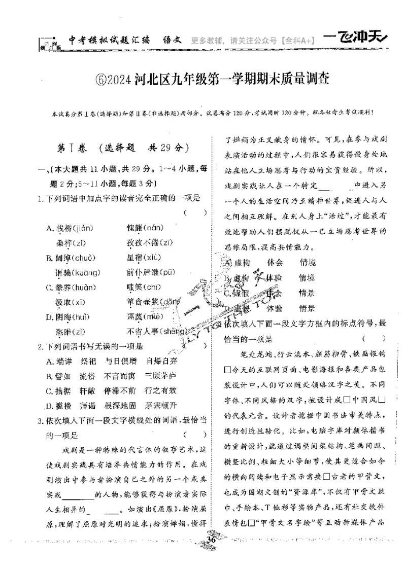 2025《一飞冲天-中考模拟试题汇编》语文_《一飞冲天-中考专项》2026版_一飞冲天-中考模拟试题汇编（2025版）
