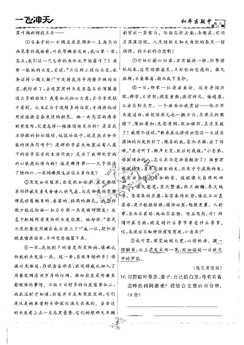 2025《一飞冲天-中考模拟试题汇编》语文_《一飞冲天-中考专项》2026版_一飞冲天-中考模拟试题汇编（2025版）