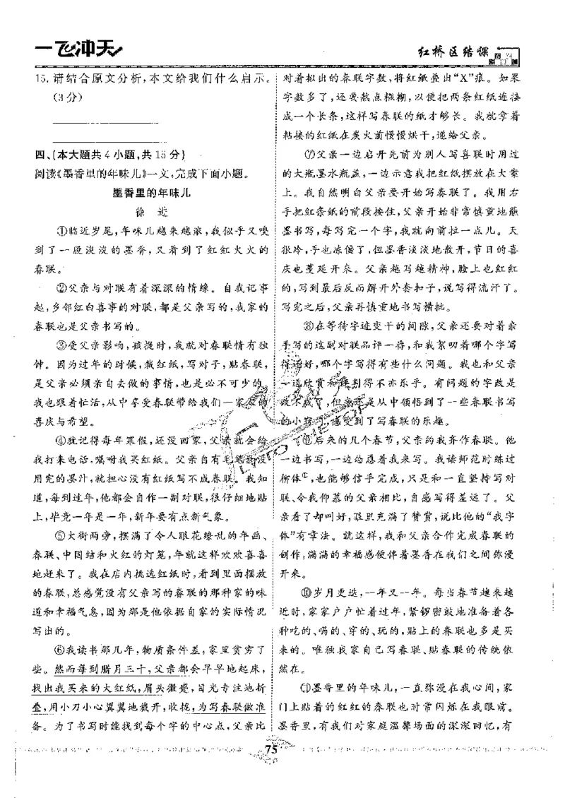 2025《一飞冲天-中考模拟试题汇编》语文_《一飞冲天-中考专项》2026版_一飞冲天-中考模拟试题汇编（2025版）