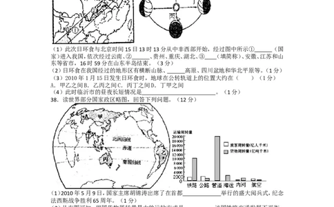 2010年临沂市中考地理试题及答案_中考真题_9.地理中考真题2015-2024年_地区卷_山东省_临沂地理08-22