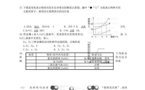 2011年枣庄市中考化学试卷及答案(1)_中考真题_5.化学中考真题2015-2024年_地区卷_山东省_山东枣庄化学09-21