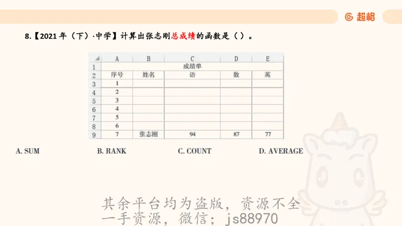 信息处理能力2_教资_CG26上教资笔试中学_0126上中学-综合素质（更新中）_06文化素养狂刷1000题_讲义