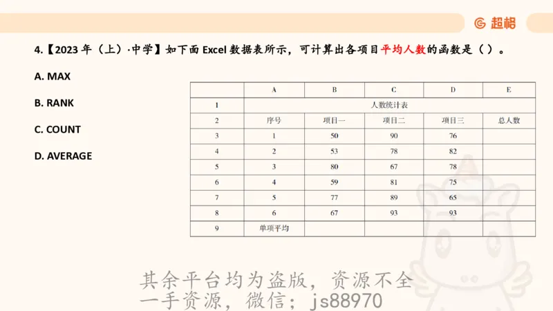 信息处理能力2_教资_CG26上教资笔试中学_0126上中学-综合素质（更新中）_06文化素养狂刷1000题_讲义