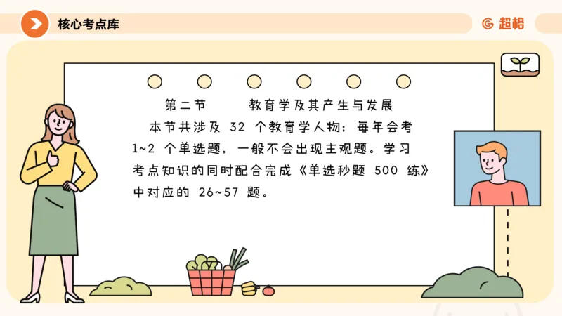 教育学的产生与发展_教资_CG26上教资笔试中学_0226上中学-教育知识与能力（更新中）_01单选核心考点库+单选秒题500练_讲义