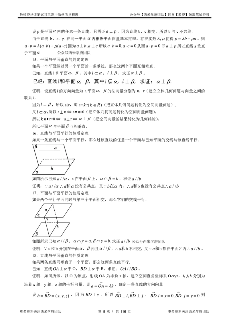 高中数学-考点梳理3_教资_25下资料合集二_25下最新科三知识点汇编+思维导图-高中_08.数学_04.考点梳理