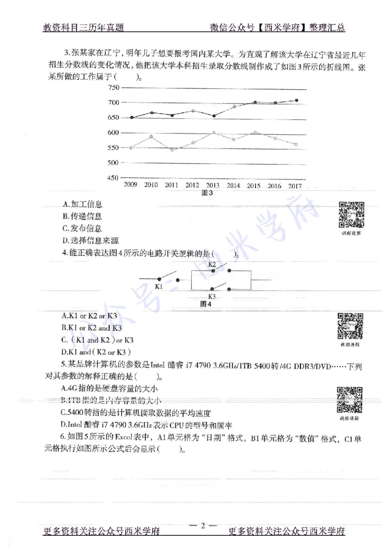 16年上-19年下-初中信息技术-真题及答案解析_4-教培资料-26年最新资料-同步更新_初中高中教资_03科三专项（进去保存报考的学科即可）_初中_初中信息技术通关资料包