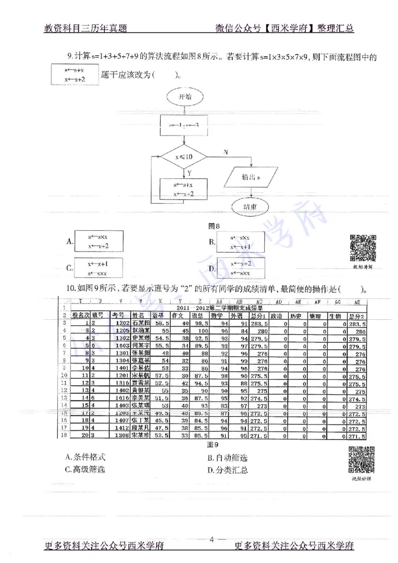 16年上-19年下-初中信息技术-真题及答案解析_4-教培资料-26年最新资料-同步更新_初中高中教资_03科三专项（进去保存报考的学科即可）_初中_初中信息技术通关资料包