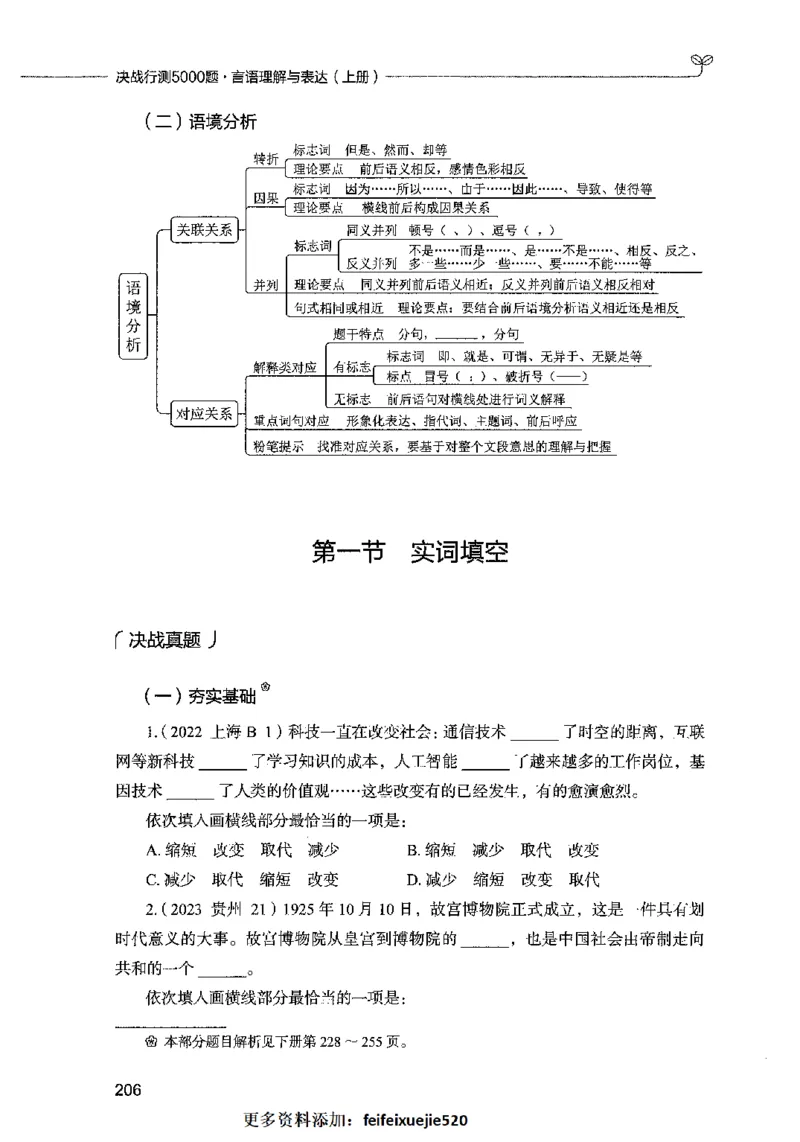 03言语表达（题本）2023年5月版_26吉林考备考资料包_11省考刷题包_04决战行测5000题_行测5000题2023年5月版次