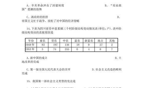 2010年威海市中考历史试题及答案_中考真题_6.历史中考真题2015-2024年_地区卷_山东省_山东威海历史10-20