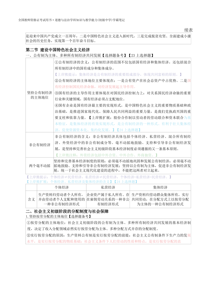 初中道法-学霸笔记学霸笔记_教资_初高中2026教资_26上资料（持续更新）_初中科三_初中科目三资料合集①_初中道法