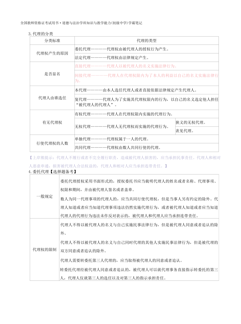 初中道法-学霸笔记学霸笔记_教资_初高中2026教资_26上资料（持续更新）_初中科三_初中科目三资料合集①_初中道法
