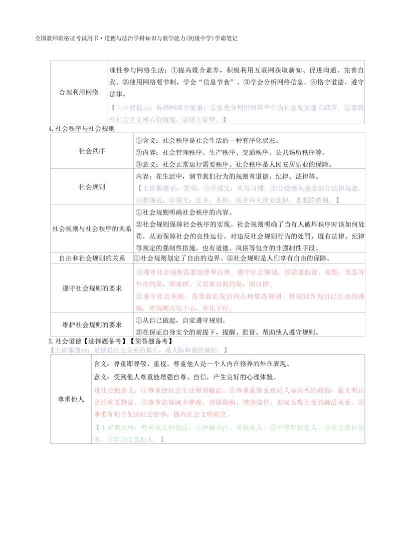 初中道法-学霸笔记学霸笔记_教资_初高中2026教资_26上资料（持续更新）_初中科三_初中科目三资料合集①_初中道法