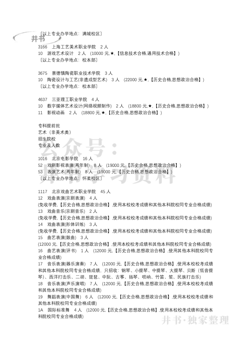 (专科)北京市2022年普通高等学校招生专业目录(艺术类)（独家整理）_1.高考2025全国各省真题+答案_必看高考志愿填报价值2999_高考志愿填报_05-北京_北京高考录取数据-17-23年