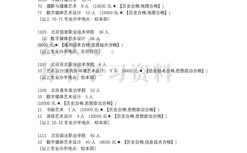 (专科)北京市2022年普通高等学校招生专业目录(艺术类)（独家整理）_1.高考2025全国各省真题+答案_必看高考志愿填报价值2999_高考志愿填报_05-北京_北京高考录取数据-17-23年