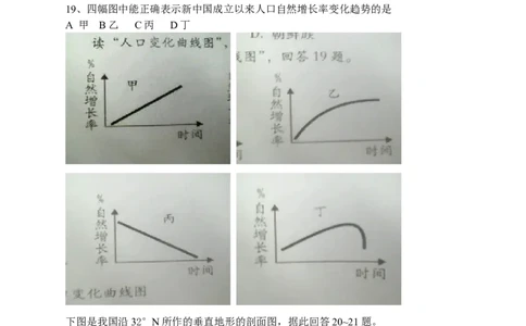 2012年广东省地理中考试题无答案_中考真题_9.地理中考真题2015-2024年_地区卷_广东省_广东地理09-22