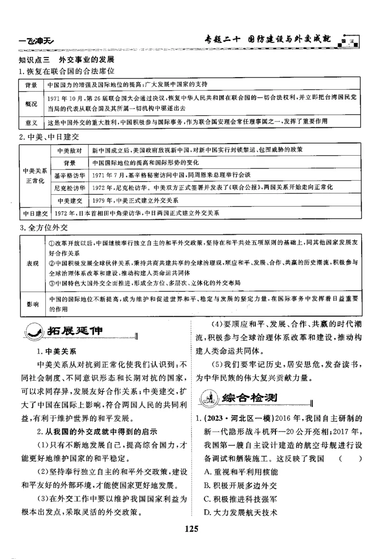 一飞冲天-初中学业水平考察-历史_《一飞冲天-中考专项》2026版_一飞冲天-中考专项精品试题分类（2024版）