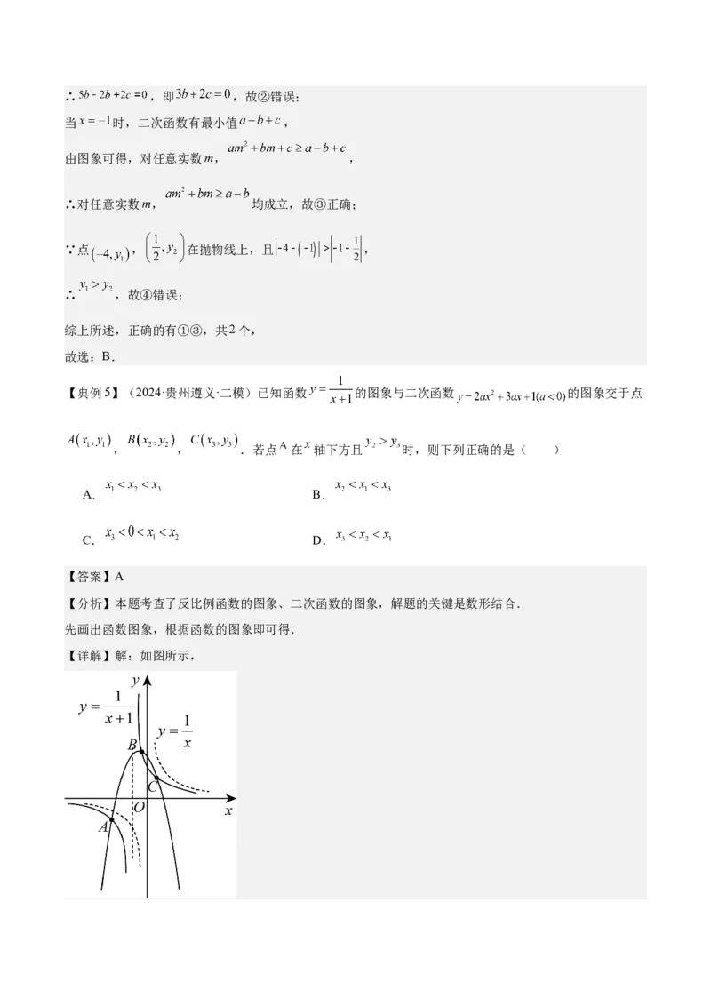 专题06二次函数（5大模块知识梳理+9大考点+5大易错点）解析版_2数学总复习_2025中考复习资料_2025年中考数学一轮知识梳理_专题06+二次函数（5大模块知识梳理+9大考点+5大易错点）