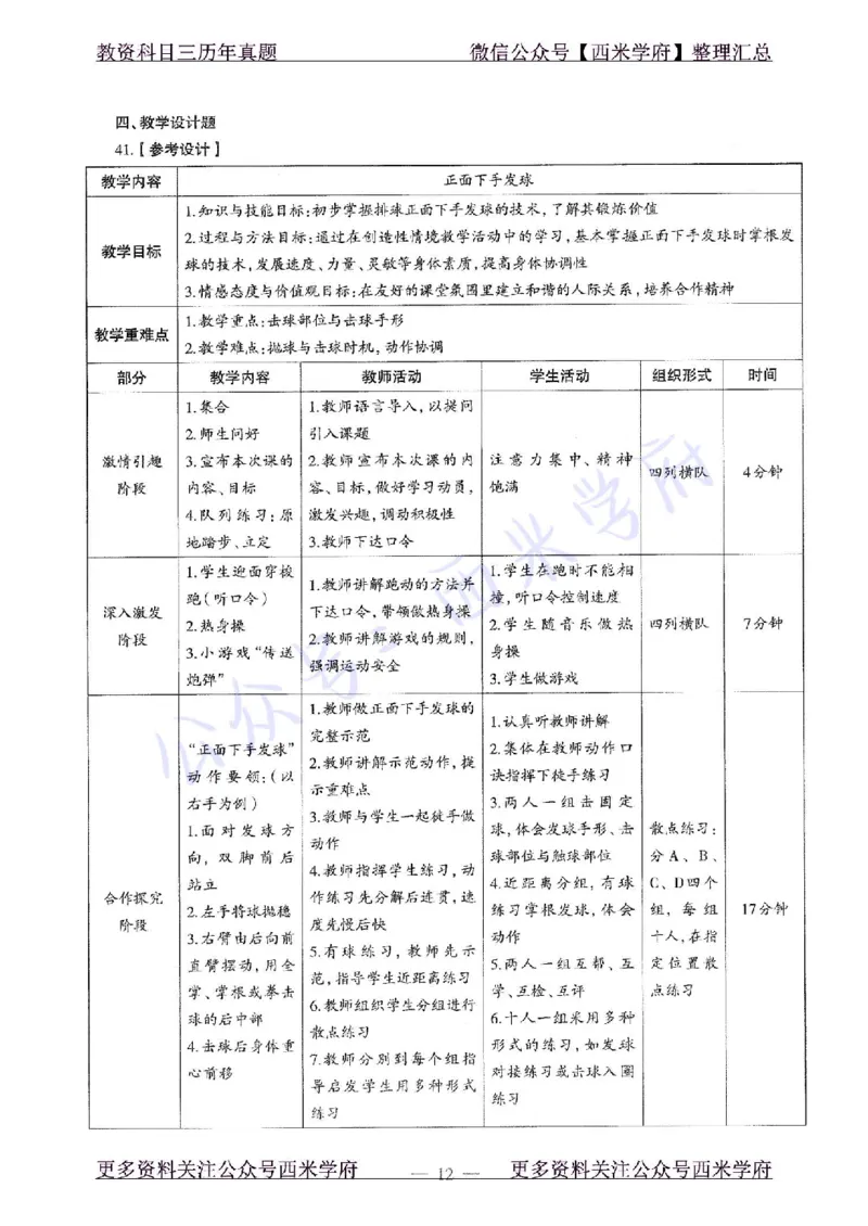 15年下-初中体育-真题及答案解析_4-教培资料-26年最新资料-同步更新_初中高中教资_03科三专项（进去保存报考的学科即可）_01科目三FB网课、三色速记手册、知识点导图等推荐