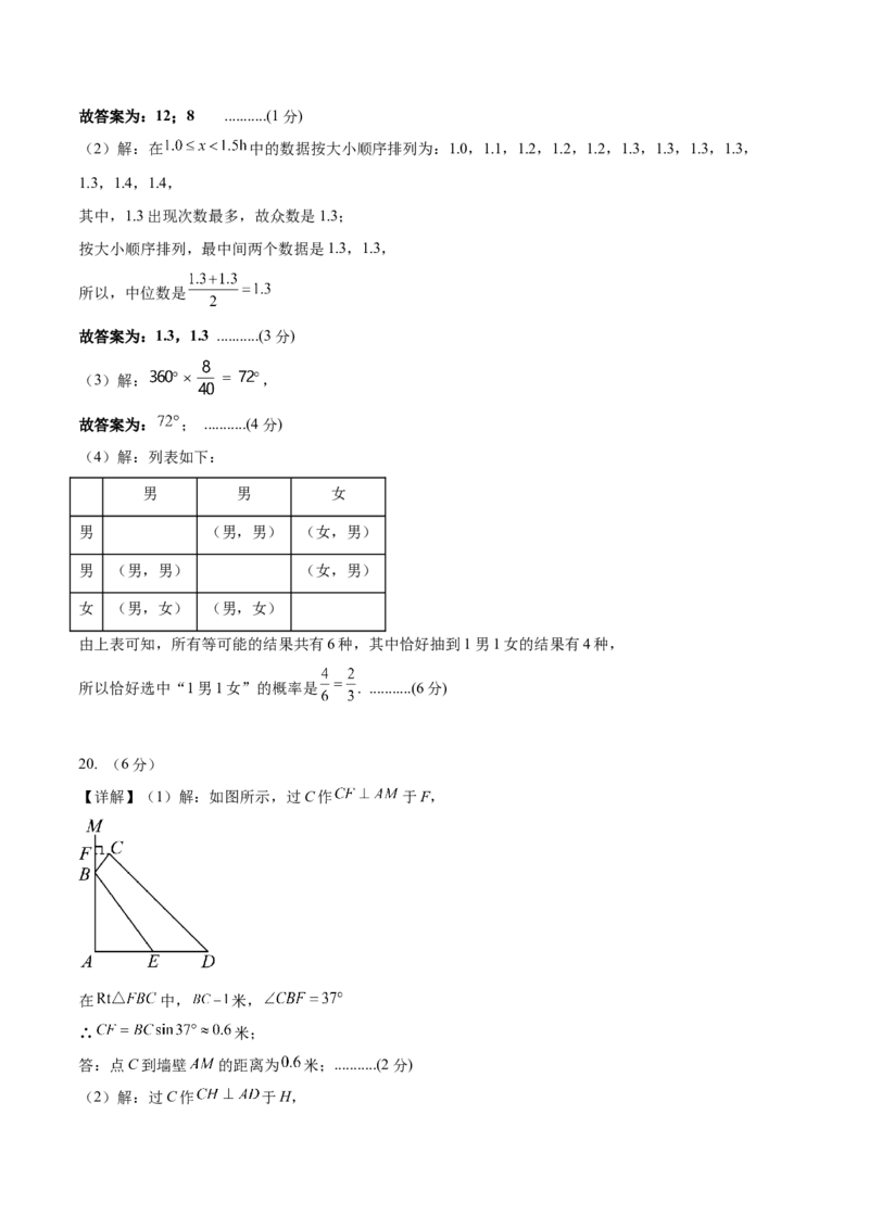 数学（参考答案及评分标准）_2数学总复习_赠送：2024中考模拟题数学_押题预测_2024年中考押题预测卷（山东青岛卷）-数学（含考试版、全解全析、参考答案、答题卡）