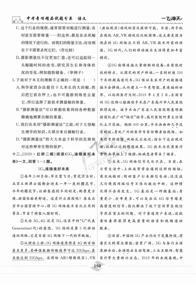 一飞冲天-中考专项精品试题分类-语文_《一飞冲天-中考专项》2026版_一飞冲天-中考专项精品试题分类（2024版）