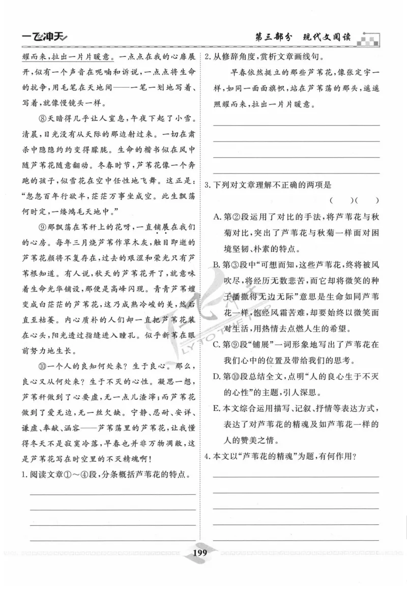 一飞冲天-中考专项精品试题分类-语文_《一飞冲天-中考专项》2026版_一飞冲天-中考专项精品试题分类（2024版）