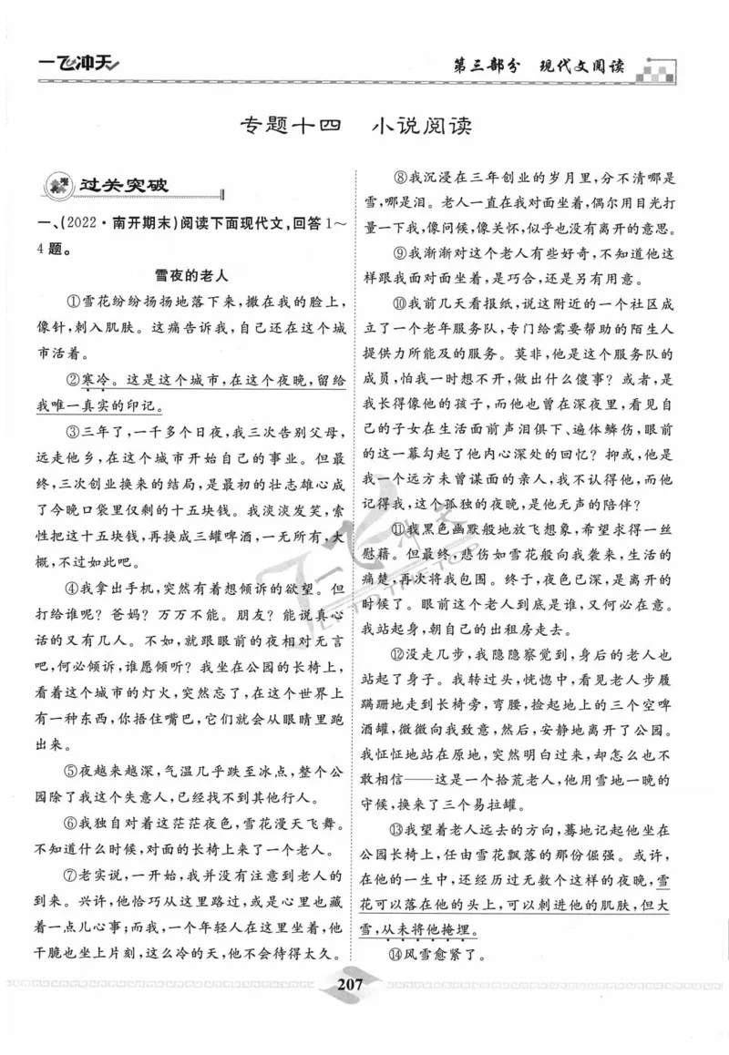 一飞冲天-中考专项精品试题分类-语文_《一飞冲天-中考专项》2026版_一飞冲天-中考专项精品试题分类（2024版）