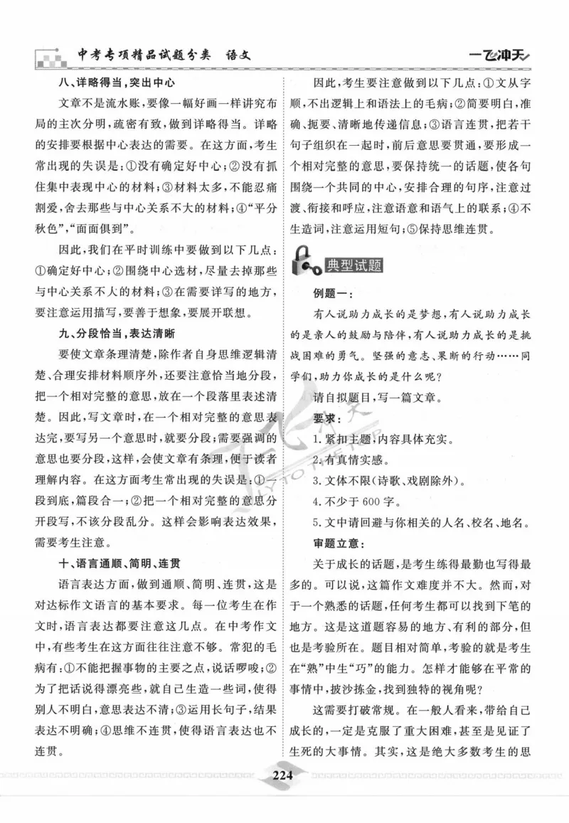 一飞冲天-中考专项精品试题分类-语文_《一飞冲天-中考专项》2026版_一飞冲天-中考专项精品试题分类（2024版）