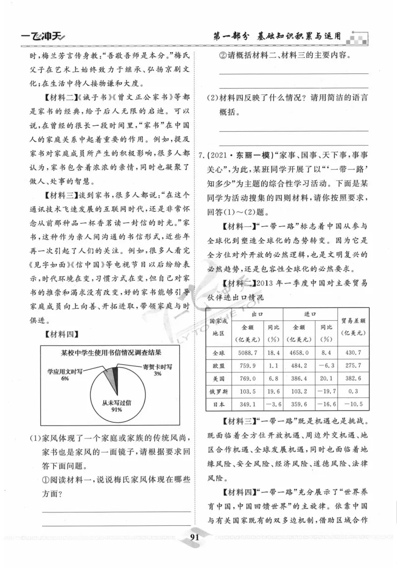 一飞冲天-中考专项精品试题分类-语文_《一飞冲天-中考专项》2026版_一飞冲天-中考专项精品试题分类（2024版）