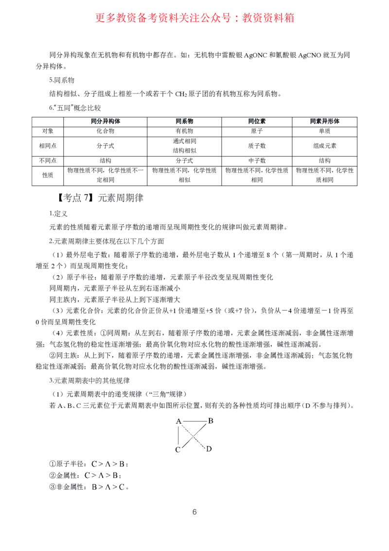 化学高频考点_教资_292026上教资科三高频考点