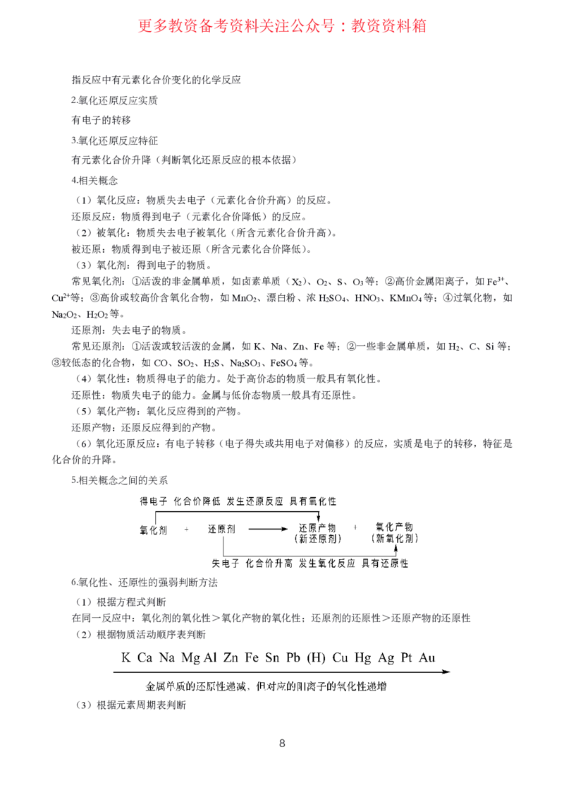 化学高频考点_教资_292026上教资科三高频考点