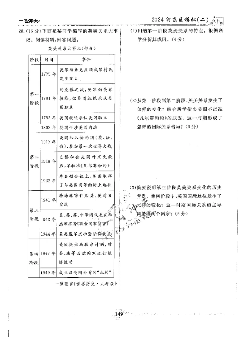 2025《一飞冲天-中考模拟试题汇编》历史_《一飞冲天-中考专项》2026版_一飞冲天-中考模拟试题汇编（2025版）