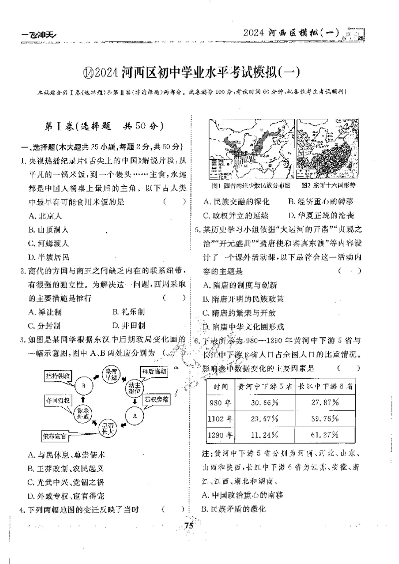 2025《一飞冲天-中考模拟试题汇编》历史_《一飞冲天-中考专项》2026版_一飞冲天-中考模拟试题汇编（2025版）