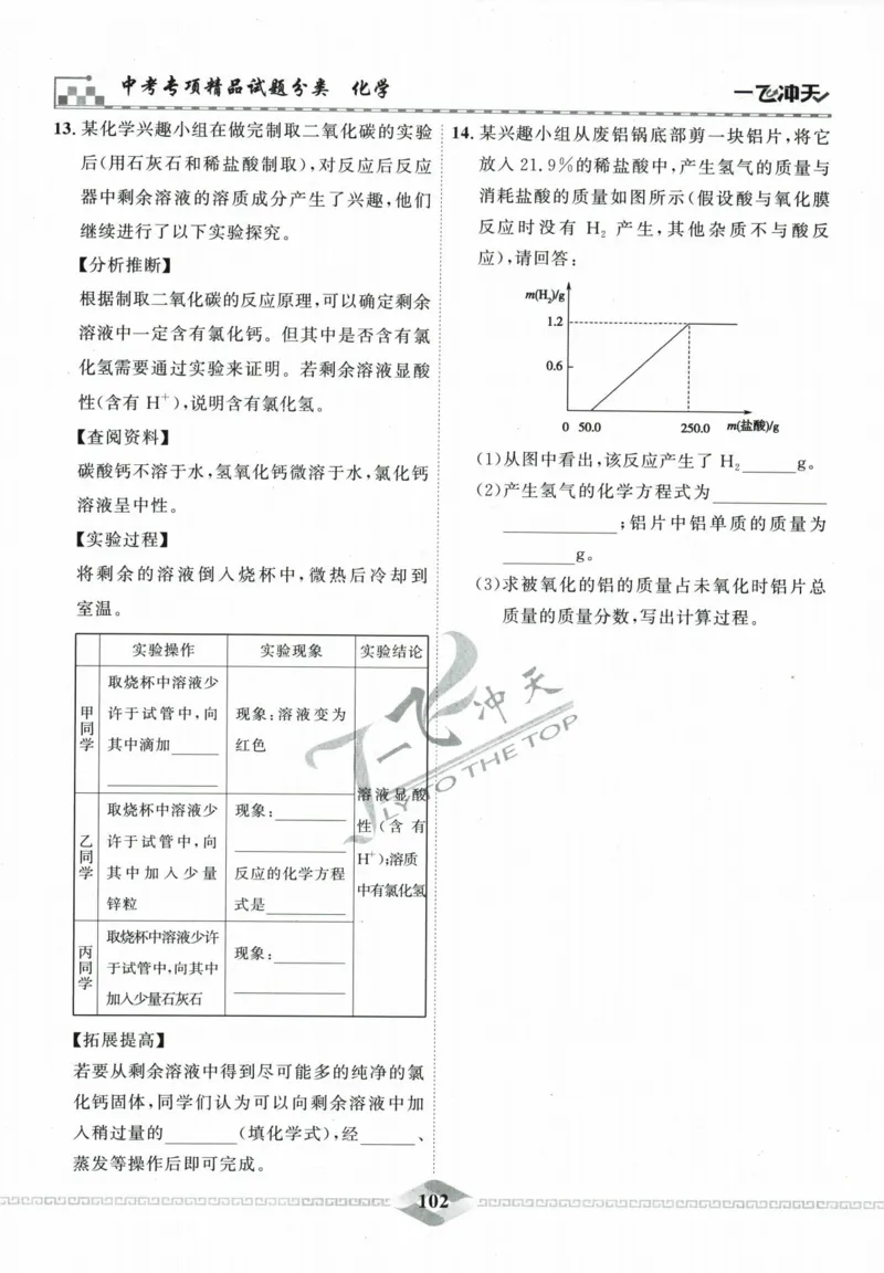 一飞冲天-中考专项精品试题分类-化学_《一飞冲天-中考专项》2026版_一飞冲天-中考专项精品试题分类（2024版）