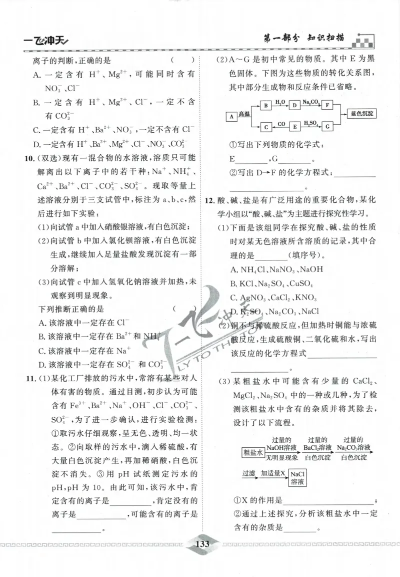 一飞冲天-中考专项精品试题分类-化学_《一飞冲天-中考专项》2026版_一飞冲天-中考专项精品试题分类（2024版）