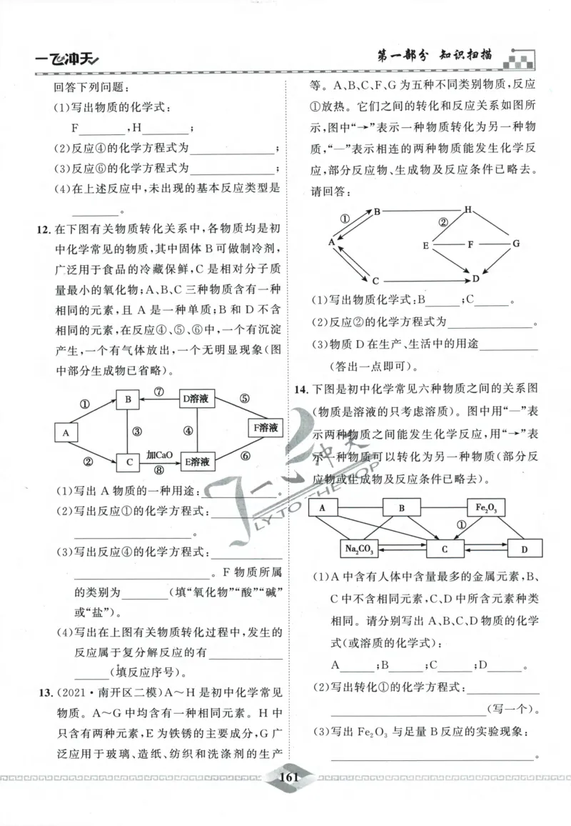 一飞冲天-中考专项精品试题分类-化学_《一飞冲天-中考专项》2026版_一飞冲天-中考专项精品试题分类（2024版）