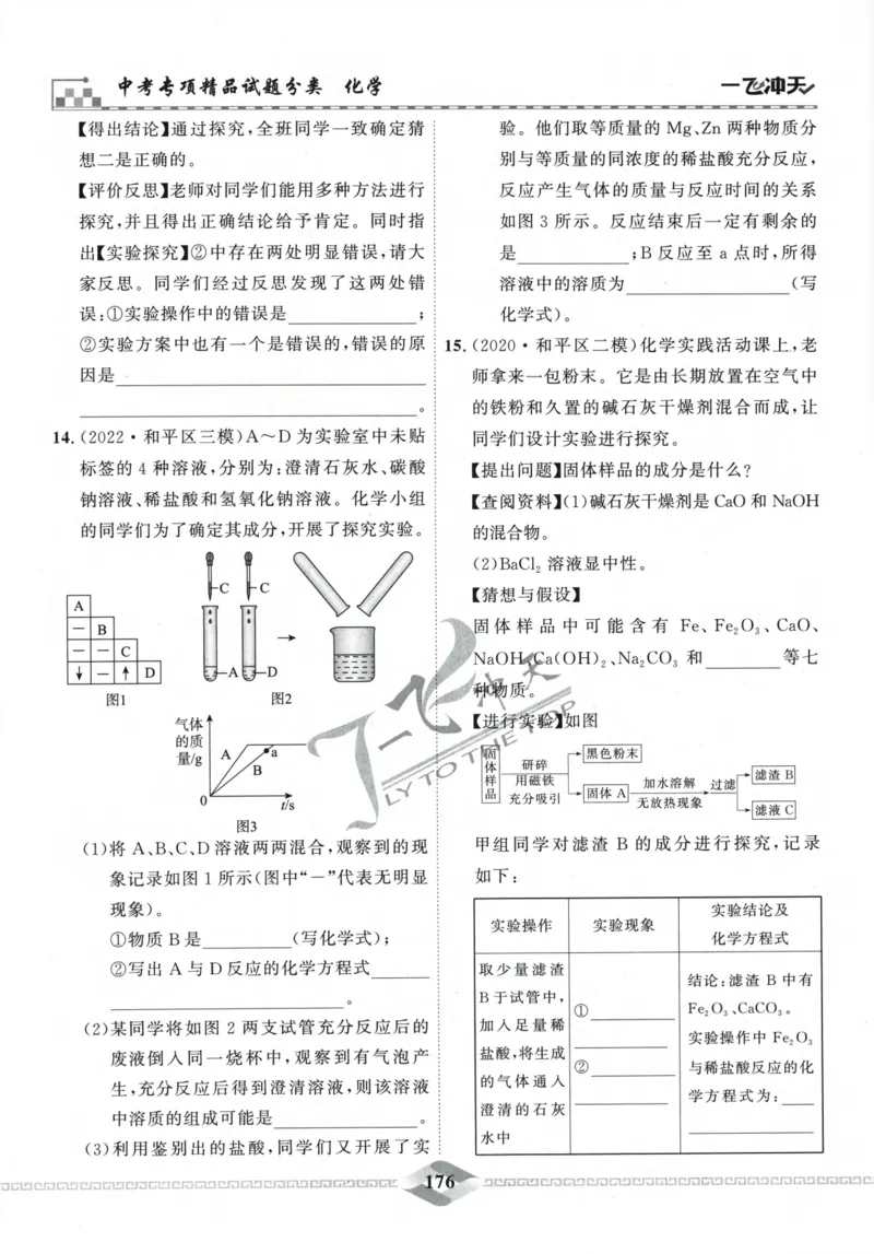 一飞冲天-中考专项精品试题分类-化学_《一飞冲天-中考专项》2026版_一飞冲天-中考专项精品试题分类（2024版）