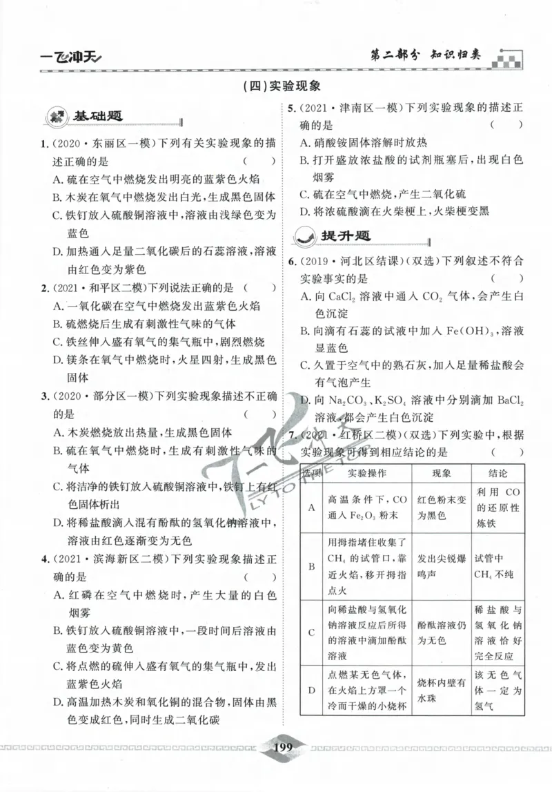 一飞冲天-中考专项精品试题分类-化学_《一飞冲天-中考专项》2026版_一飞冲天-中考专项精品试题分类（2024版）